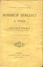  Achetez le livre d'occasion Monsieur Bergeret à Paris sur Livrenpoche.com 