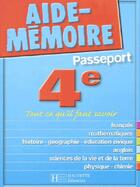  Achetez le livre d'occasion Aide-mémoire passeport 4e sur Livrenpoche.com 