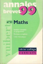  Achetez le livre d'occasion Annales brevet 1999 : Maths sur Livrenpoche.com 