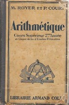  Achetez le livre d'occasion Arithmétique. Cours supérieur 2eme année sur Livrenpoche.com 