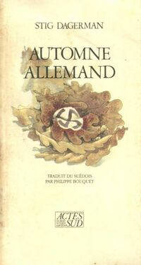  Achetez le livre d'occasion Automne allemand de Stig Dagerman sur Livrenpoche.com 