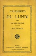  Achetez le livre d'occasion Causeries du lundi par Sainte-Beuve Tome II sur Livrenpoche.com 