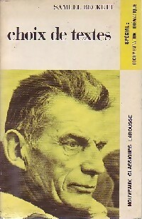  Achetez le livre d'occasion Choix de textes de Samuel Beckett sur Livrenpoche.com 