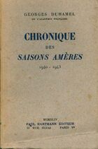  Achetez le livre d'occasion Chronique des saisons amères (1940-1943) sur Livrenpoche.com 