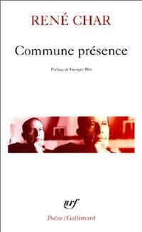  Achetez le livre d'occasion Commune présence de René Char sur Livrenpoche.com 