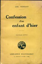  Achetez le livre d'occasion Confession d'un enfant d'hier sur Livrenpoche.com 