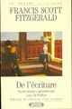  Achetez le livre d'occasion De l'écriture de Francis Scott Fitzgerald sur Livrenpoche.com 