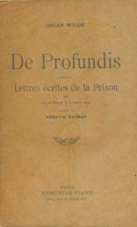  Achetez le livre d'occasion De profundis précédé de lettres écrites de la prison de Oscar Wilde sur Livrenpoche.com 