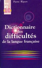  Achetez le livre d'occasion Dictionnaire des difficultés de la langue française sur Livrenpoche.com 
