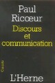  Achetez le livre d'occasion Discours et communication de Paul Ricoeur sur Livrenpoche.com 
