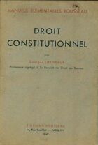 Achetez le livre d'occasion Droit constitutionnel sur Livrenpoche.com 