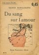 Achetez le livre d'occasion Du sang sur l'amour de Victor Margueritte sur Livrenpoche.com 