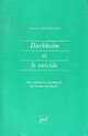  Achetez le livre d'occasion Durkheim et le suicide de Roger Establet sur Livrenpoche.com 