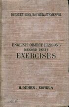  Achetez le livre d'occasion English object lessons exercices Second part sur Livrenpoche.com 
