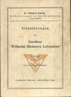 Achetez le livre d'occasion Erläuterungen zu Goethes Wilhelm Meisters Lehrjahre sur Livrenpoche.com 