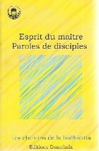  Achetez le livre d'occasion Esprit du maïtre, paroles de disciples sur Livrenpoche.com 