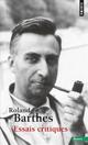  Achetez le livre d'occasion Essais critiques de Roland Barthes sur Livrenpoche.com 