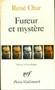  Achetez le livre d'occasion Fureur et mystère de René Char sur Livrenpoche.com 