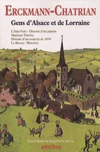  Achetez le livre d'occasion Gens d'Alsace et de Lorraine de Alexandre Chatrian sur Livrenpoche.com 