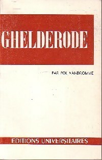  Achetez le livre d'occasion Ghelderode de Pol Vandromme sur Livrenpoche.com 