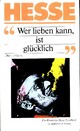  Achetez le livre d'occasion Her lieben kann, ist glücklich de Hermann Hesse sur Livrenpoche.com 