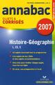  Achetez le livre d'occasion Histoire Géographie Séries L, ES, S Sujets & Corrigés 2007 de Jacques Asklund sur Livrenpoche.com 