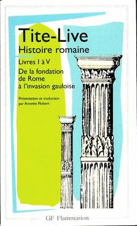  Achetez le livre d'occasion Histoire Romaine Livres I à V de Tite-Live sur Livrenpoche.com 