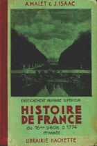  Achetez le livre d'occasion Histoire de France du XVIe siècle à 1774 sur Livrenpoche.com 