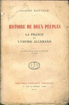  Achetez le livre d'occasion Histoire de deux peuples. La France et l'empire allemand sur Livrenpoche.com 