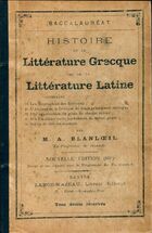  Achetez le livre d'occasion Histoire de la littérature grecque et de la littérature latine. Baccalauréat sur Livrenpoche.com 