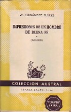  Achetez le livre d'occasion Impresiones de un hombre de Buena Fe (1914-1919) sur Livrenpoche.com 