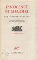  Achetez le livre d'occasion Innocence et mémoire de Giuseppe Ungaretti sur Livrenpoche.com 