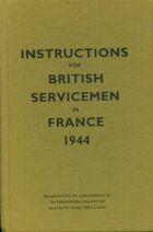 Achetez le livre d'occasion Instructions for british servicemen in France 1944 sur Livrenpoche.com 