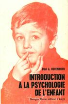  Achetez le livre d'occasion Introduction à la psychologie de l'enfant sur Livrenpoche.com 