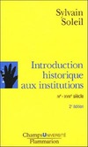  Achetez le livre d'occasion Introduction historique aux institutions (IVe-XVIIIe siècles) sur Livrenpoche.com 