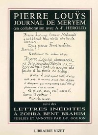  Achetez le livre d'occasion Journal de Meryem de Pierre Louÿs sur Livrenpoche.com 