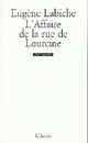  Achetez le livre d'occasion L'affaire de la rue Lourcine de Eugène Labiche sur Livrenpoche.com 