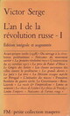  Achetez le livre d'occasion L'an I de la révolution russe Tome I de Victor Serge sur Livrenpoche.com 