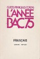 Achetez le livre d'occasion L'année bac 1975 Français de Jean-Louis Vissière sur Livrenpoche.com 