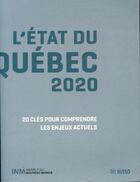  Achetez le livre d'occasion L'état du Québec 2020 sur Livrenpoche.com 