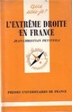  Achetez le livre d'occasion L'extrême droite en France de Jean-Christian Petitfils sur Livrenpoche.com 