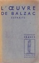  Achetez le livre d'occasion L'oeuvre de Balzac de Honoré De Balzac sur Livrenpoche.com 