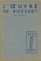  Achetez le livre d'occasion L'oeuvre de Bossuet de Jacques-Bénigne Bossuet sur Livrenpoche.com 