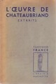  Achetez le livre d'occasion L'oeuvre de Chateaubriand de François René Chateaubriand sur Livrenpoche.com 