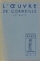  Achetez le livre d'occasion L'oeuvre de Corneille de Pierre Corneille sur Livrenpoche.com 
