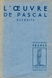  Achetez le livre d'occasion L'oeuvre de Pascal de Blaise Pascal sur Livrenpoche.com 