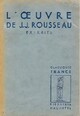  Achetez le livre d'occasion L'oeuvre de Rousseau de Jean-Jacques Rousseau sur Livrenpoche.com 