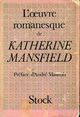  Achetez le livre d'occasion L'oeuvre romanesque de Katherine Mansfield de Katherine Mansfield sur Livrenpoche.com 