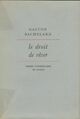  Achetez le livre d'occasion Le droit de rêver de Gaston Bachelard sur Livrenpoche.com 