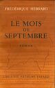  Achetez le livre d'occasion Le mois de septembre de Frédérique Hébrard sur Livrenpoche.com 